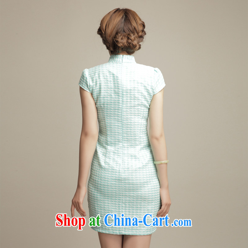 Bong-amphibious Ori-such as Jin fashion style dresses summer 2015 elegant and refined daily cultivating cheongsam dress DQ 15,103 light blue XXL, Bong-amphibious and, shopping on the Internet