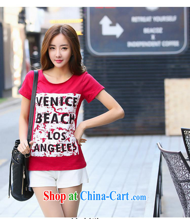 Ya-ting store 2015 stamp duty short-sleeved shirt T Korean college wind summer round-collar cotton loose female apricot XL pictures, price, brand platters! Elections are good character, the national distribution, so why buy now enjoy more preferential! Health