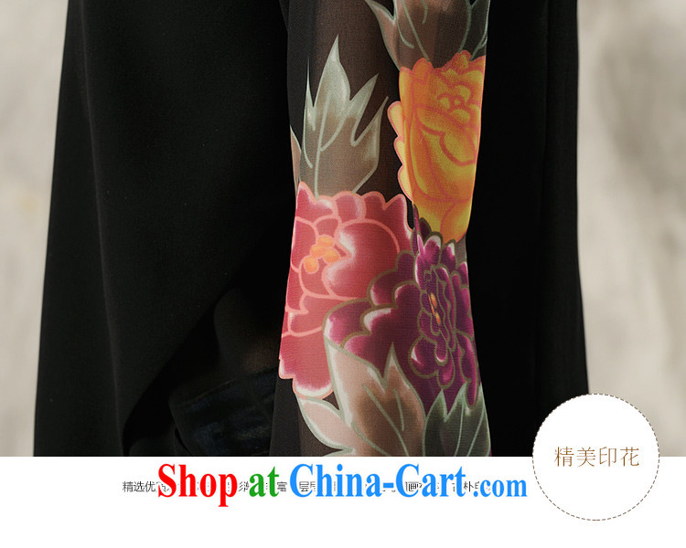 The flies love 2015 national style in a new, hand-painted long-sleeved cheongsam dress shirt Tang replace spring Chinese female black XL pictures, price, brand platters! Elections are good character, the national distribution, so why buy now enjoy more preferential! Health