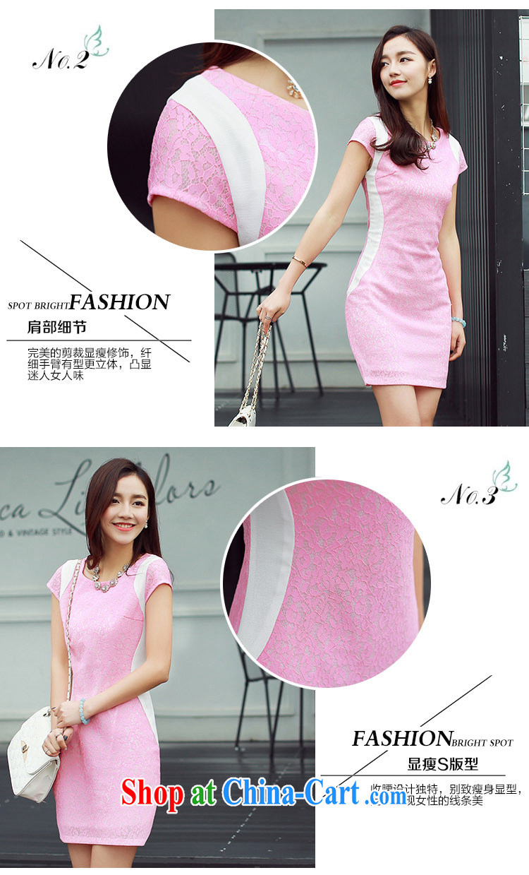 XUAN FENG 2015 summer new Korean Beauty round-collar short-sleeve hit color stylish retro dress cheongsam dress the toner XXL pictures, price, brand platters! Elections are good character, the national distribution, so why buy now enjoy more preferential! Health