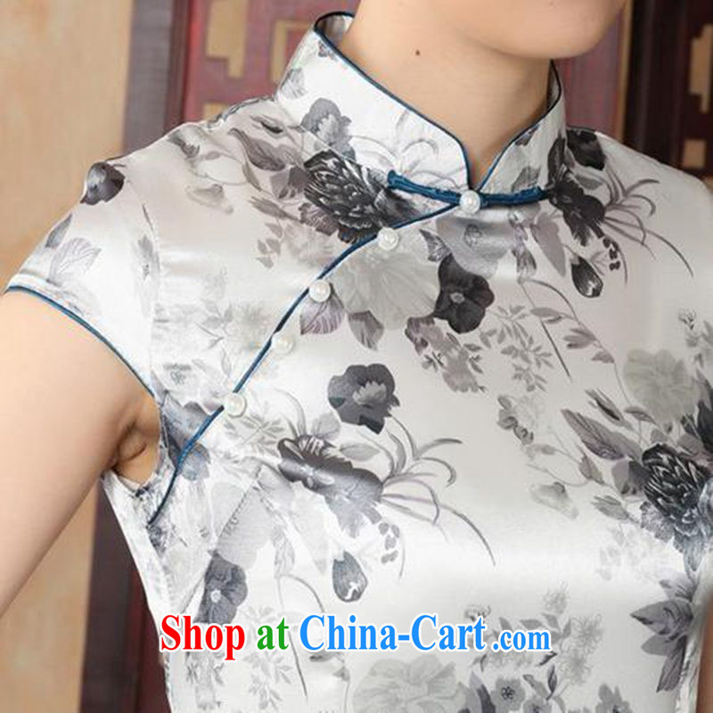 According to fuser stylish new daily improved Chinese qipao, for a tight stamp beauty short Chinese qipao dress LGD/J #5139 figure 2 XL, fuser, and Internet shopping