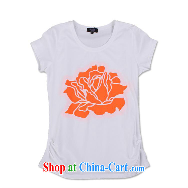 hamilton spring and summer female new stamp duty round-collar T pension rose version in Europe and good standard T Ms. shirt dark blue XXXL pictures, price, brand platters! Elections are good character, the national distribution, so why buy now enjoy more preferential! Health