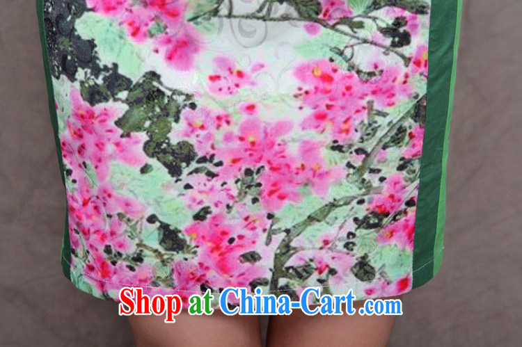 Yi Hsin Yi 2015 embroidered cheongsam high-end Ethnic Wind and stylish Chinese qipao dress daily retro beauty graphics build cheongsam Green S pictures, price, brand platters! Elections are good character, the national distribution, so why buy now enjoy more preferential! Health