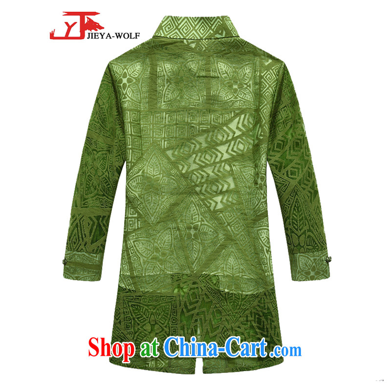 Cheng Kejie, Jacob JIEYA - WOLF New Tang Women's clothes cuff in spring and summer advanced emulation silk embroidered fashion, female Tang replace spring and summer grass green XL, JIEYA - WOLF, shopping on the Internet