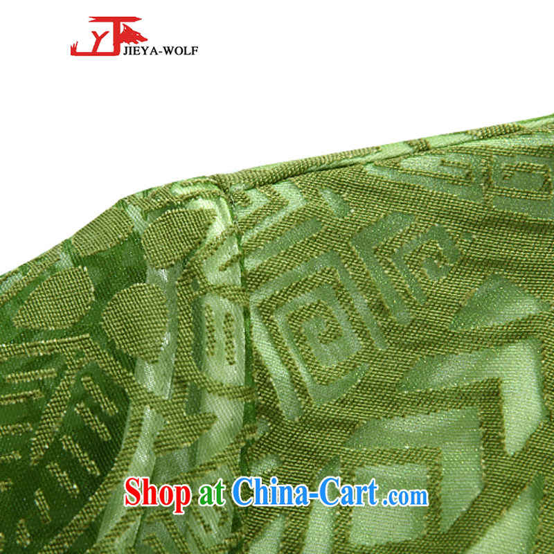 Cheng Kejie, Jacob JIEYA - WOLF New Tang Women's clothes cuff in spring and summer advanced emulation silk embroidered fashion, female Tang replace spring and summer grass green XL, JIEYA - WOLF, shopping on the Internet