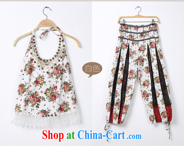 Green fruit 2015 National wind women set new summer, small vest pants two-piece 8139 white are code pictures, price, brand platters! Elections are good character, the national distribution, so why buy now enjoy more preferential! Health