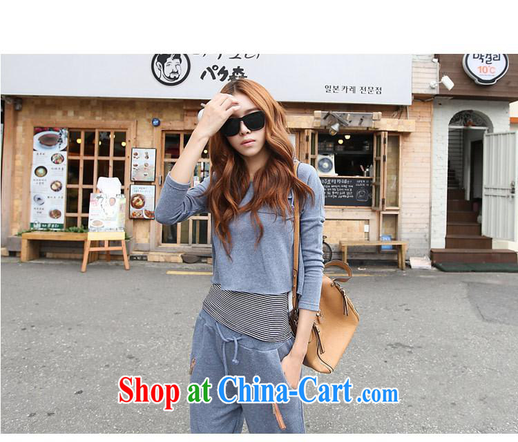 The new gate, cap zipper decor Color cotton sweater + stripes vest 3 piece light gray are code pictures, price, brand platters! Elections are good character, the national distribution, so why buy now enjoy more preferential! Health