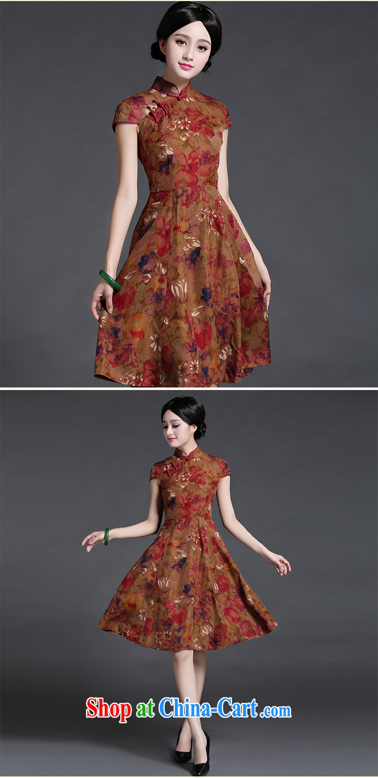 China classic 2015 Chinese classical literature and cultivating silk Ethnic Wind short-sleeved dresses girls summer small fragrant wind suit L pictures, price, brand platters! Elections are good character, the national distribution, so why buy now enjoy more preferential! Health