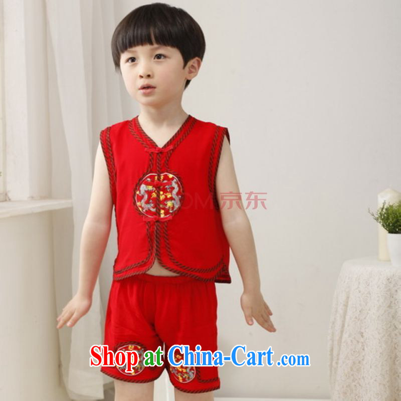 On Shanghai and optimize purchase children Tang mounted units the commission two-piece children's Chinese package men's performance service practitioners serving red tall CM 110, Shanghai, optimize, and shopping on the Internet