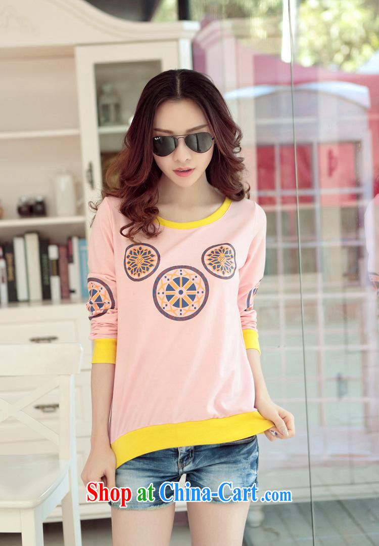 Rachel Deloitte Touche Tohmatsu Deloitte Touche Tohmatsu store sunny store 2015 new spring Korean female long-sleeved round-style solid retro stamp T shirts yellow XL pictures, price, brand platters! Elections are good character, the national distribution, so why buy now enjoy more preferential! Health
