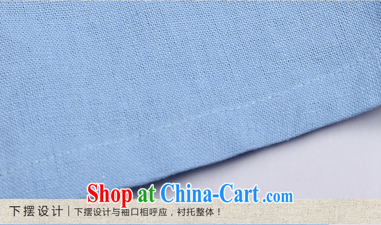 Tang, Ramadan 2015 spring new Ethnic Wind and stylish Chinese cotton Ma long-sleeved improved female Han-tang blue XXL pictures, price, brand platters! Elections are good character, the national distribution, so why buy now enjoy more preferential! Health