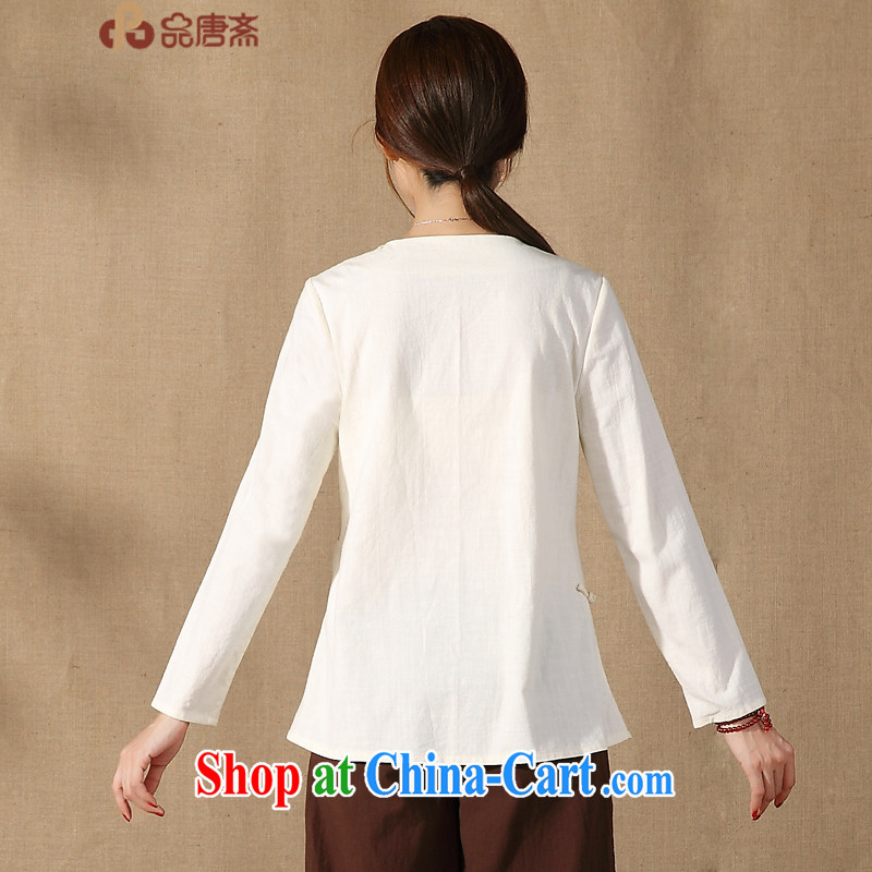 Mr Henry Tang, Id al-Fitr 2015 female Chinese T-shirt spring new long-sleeved Ethnic Wind improved Han-apricot M, Tang Id al-Fitr, online shopping