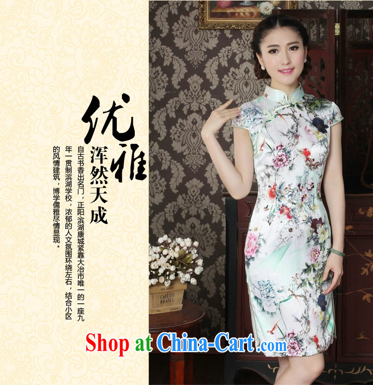 Take the female cheongsam Silk Cheongsam Chinese improved, for summer is manually switched back stylish sauna Silk Cheongsam as color 2XL pictures, price, brand platters! Elections are good character, the national distribution, so why buy now enjoy more preferential! Health