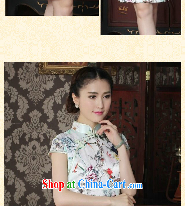 Take the female cheongsam Silk Cheongsam Chinese improved, for summer is manually switched back stylish sauna Silk Cheongsam as color 2XL pictures, price, brand platters! Elections are good character, the national distribution, so why buy now enjoy more preferential! Health