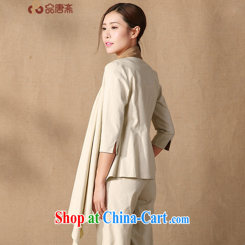 Mr Henry Tang, Ramadan 2015 spring new Han-costumed improved relaxed original China wind, stylish Chinese apricot M, Tang ID al-Fitr, shopping on the Internet