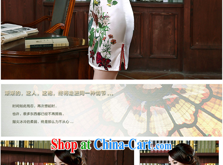 pro-am 2015 New Silk Cheongsam dress spring and summer short dos Santos, silk dresses daily dress improved stylish short XL pictures, price, brand platters! Elections are good character, the national distribution, so why buy now enjoy more preferential! Health