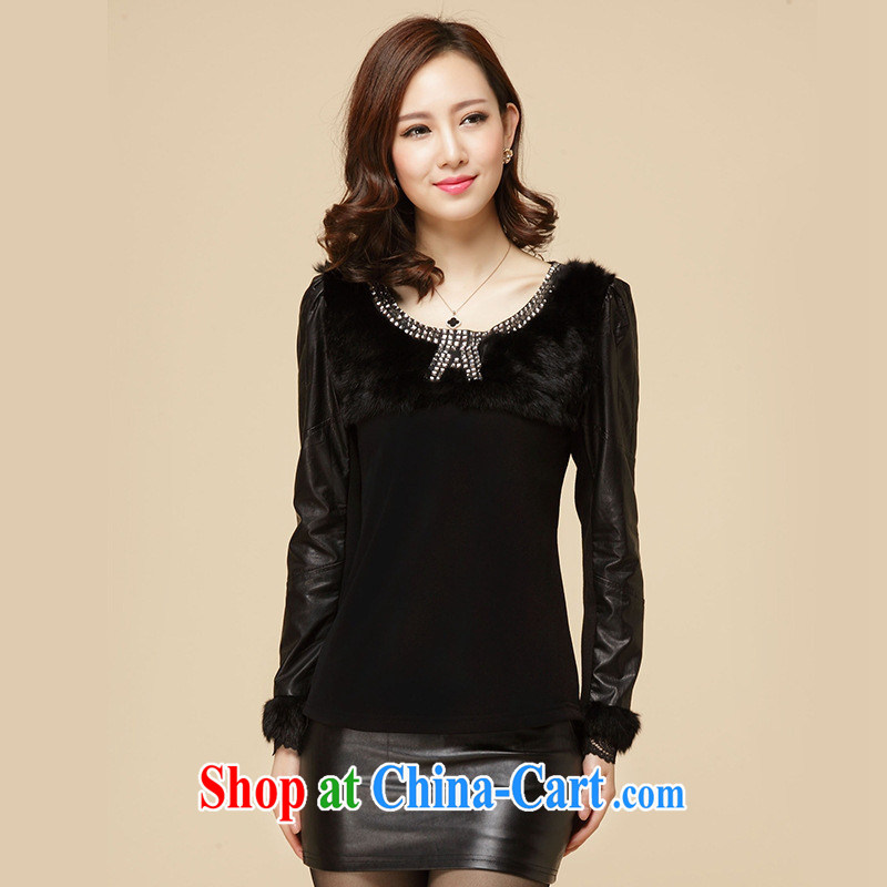 Rachel Deloitte Touche Tohmatsu Deloitte Touche Tohmatsu store sunny store 2015 spring loaded new Korean version the lint-free cloth ironing drill long-sleeved shirt T solid shirt girl picture color XXXL, GENYARD, shopping on the Internet