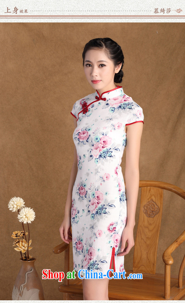 The Yee-SA has slipped by, spring and summer new stylish and improved linen cheongsam dress Chinese Dress retro long cotton dresses the Summer SZ M 815 white S pictures, price, brand platters! Elections are good character, the national distribution, so why buy now enjoy more preferential! Health