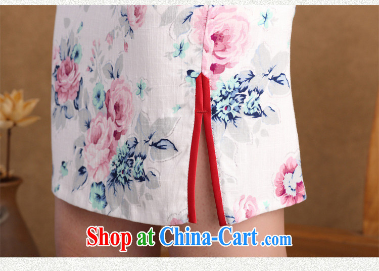 The Yee-SA has slipped by, spring and summer new stylish and improved linen cheongsam dress Chinese Dress retro long cotton dresses the Summer SZ M 815 white S pictures, price, brand platters! Elections are good character, the national distribution, so why buy now enjoy more preferential! Health