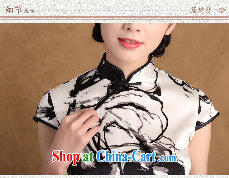 The Yee-sa, the short spring and summer 2015 new retro sauna Silk Cheongsam double heavy Silk Cheongsam beauty SZ S 8808 white XL pictures, price, brand platters! Elections are good character, the national distribution, so why buy now enjoy more preferential! Health