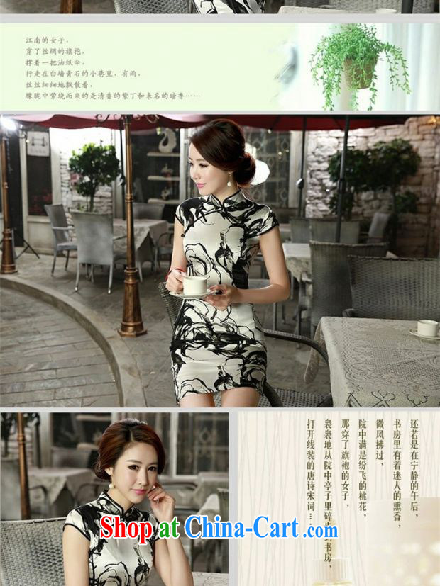 The Yee-sa, the short spring and summer 2015 new retro sauna Silk Cheongsam double heavy Silk Cheongsam beauty SZ S 8808 white XL pictures, price, brand platters! Elections are good character, the national distribution, so why buy now enjoy more preferential! Health