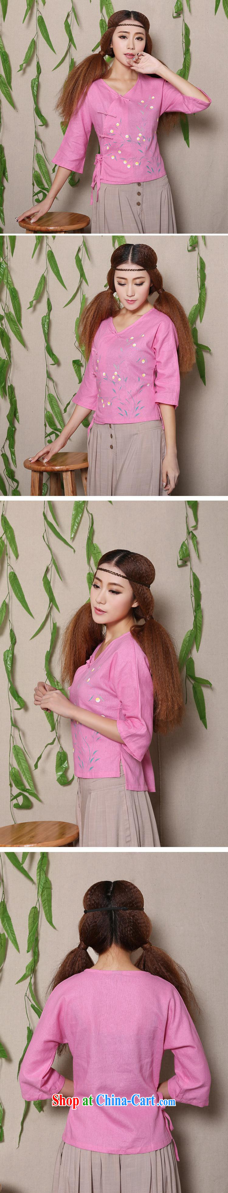 Health concerns women * National 2015 summer new hand-painted cotton the fresh arts 100 ground Chinese female Chinese shirt F 2586 pink M pictures, price, brand platters! Elections are good character, the national distribution, so why buy now enjoy more preferential! Health