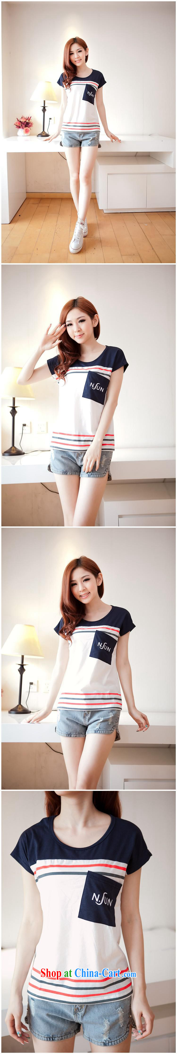 For health concerns women * couples with 2015 new summer Korean stripes stitching large code Korea round-collar short-sleeve T shirt, serving F 2516 Map Color male XL pictures, price, brand platters! Elections are good character, the national distribution, so why buy now enjoy more preferential! Health