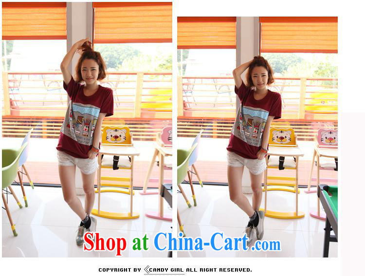 Health concerns women * T-shirt 2015 summer new Korean lax round-neck collar card long, large, cute short-sleeved shirt T F 2604 dark blue L pictures, price, brand platters! Elections are good character, the national distribution, so why buy now enjoy more preferential! Health