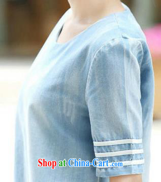 Health concerns women pregnant women with 2015 new women Spring Summer maternity dress loose larger trend denim fashion mother blue large code L pictures, price, brand platters! Elections are good character, the national distribution, so why buy now enjoy more preferential! Health