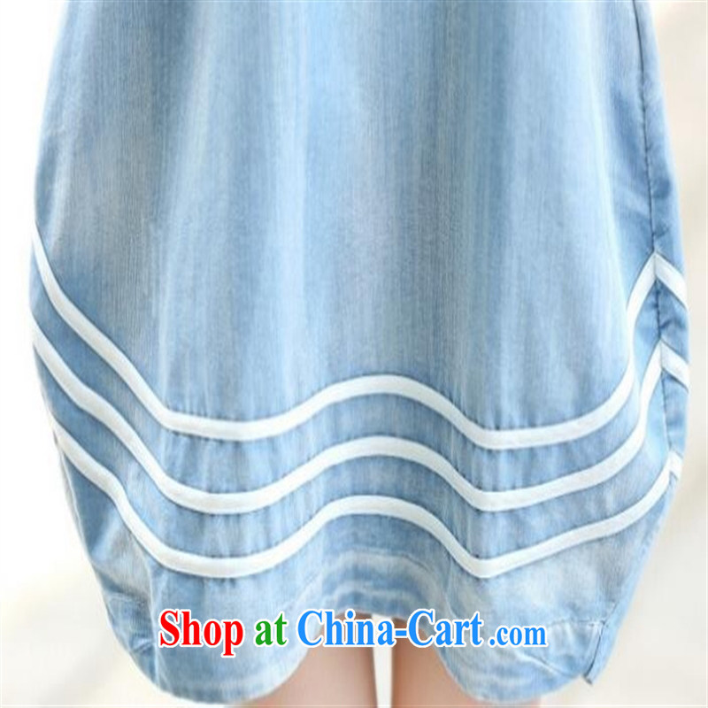 Health concerns women pregnant women with 2015 new women Spring Summer maternity dress loose the Code Trend denim fashion mother blue large code L, blue rain bow, and, shopping on the Internet