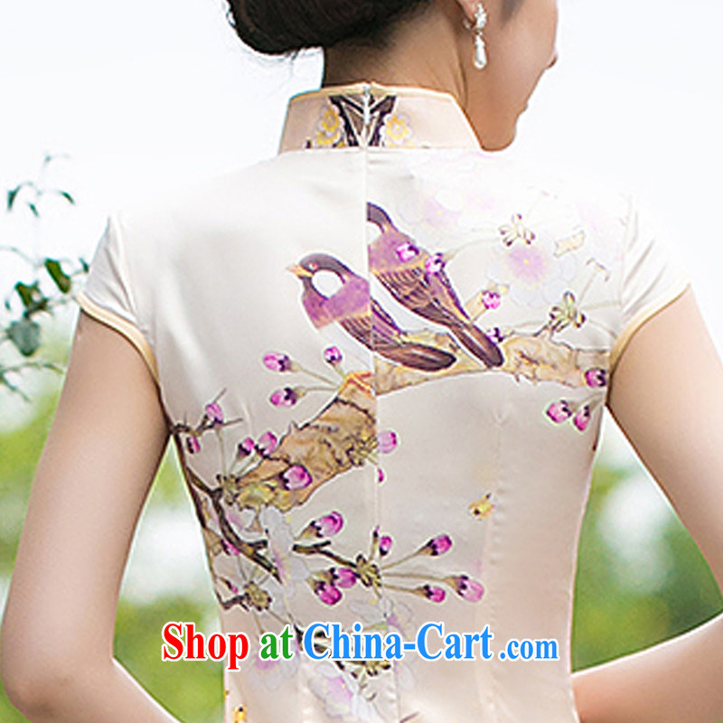 The cross-sectoral and Elizabeth poetry new summer retro Ethnic Wind cheongsam dress, stylish and improved daily cheongsam dress ZA S 058, cross-sectoral, Elizabeth, and shopping on the Internet