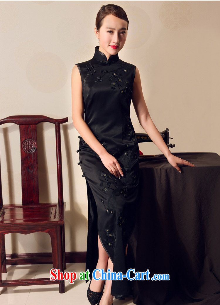 Birds love the MGM 2015 summer new traditional Full heavy silk embroidered cheongsam QD 692 Black - Pre-sale 15 days XXL pictures, price, brand platters! Elections are good character, the national distribution, so why buy now enjoy more preferential! Health