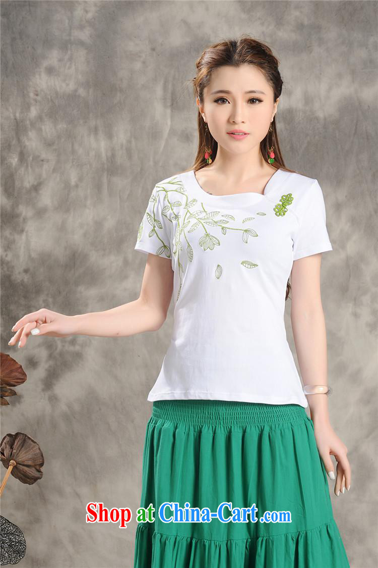 Black butterfly MX 9205 National wind women new summer embroidery, not rules for cultivating a short-sleeved shirt T white 3XL pictures, price, brand platters! Elections are good character, the national distribution, so why buy now enjoy more preferential! Health