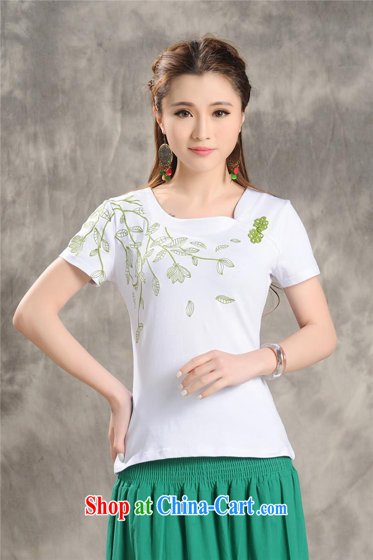 Black butterfly MX 9205 National wind women new summer embroidery, not rules for cultivating a short-sleeved shirt T white 3XL pictures, price, brand platters! Elections are good character, the national distribution, so why buy now enjoy more preferential! Health