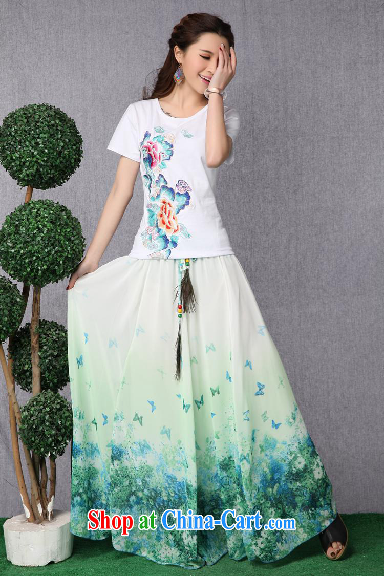 Black butterfly NQ 8599 National wind women spring and summer new Pure Cotton embroidered with cultivating short-sleeve shirt T white 2XL pictures, price, brand platters! Elections are good character, the national distribution, so why buy now enjoy more preferential! Health