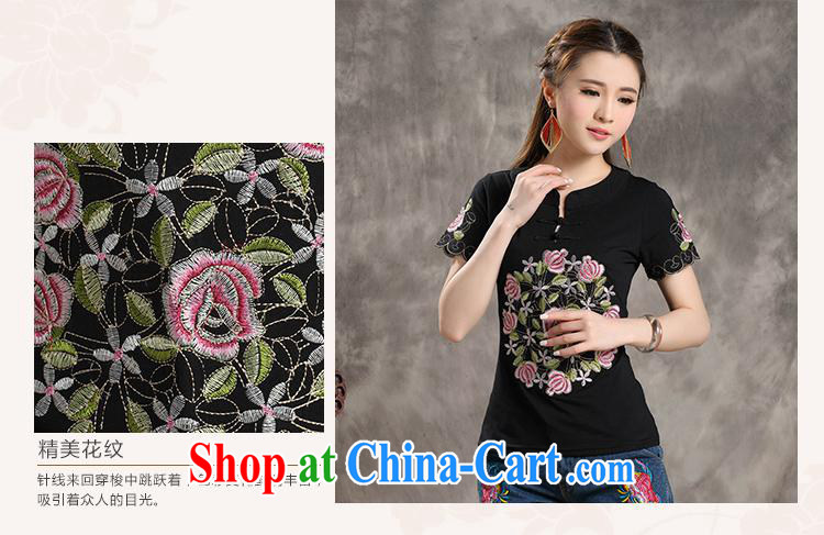 Black butterfly W 8238 National wind women summer new, for cultivating embroidery field for short-sleeved cotton shirt T green 3 XL pictures, price, brand platters! Elections are good character, the national distribution, so why buy now enjoy more preferential! Health