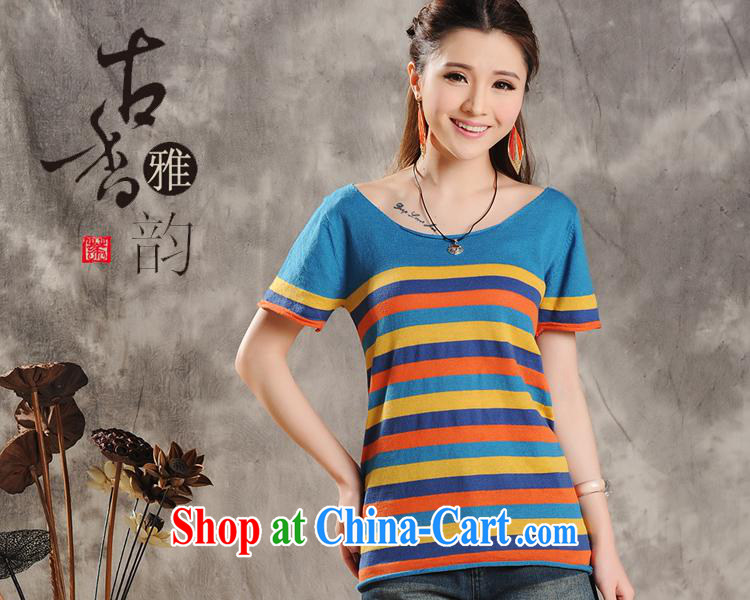 Black butterfly ZA 8639 National wind women spring/summer streaks, stamp duty knitting loose short-sleeve cotton shirt T Map Color L pictures, price, brand platters! Elections are good character, the national distribution, so why buy now enjoy more preferential! Health