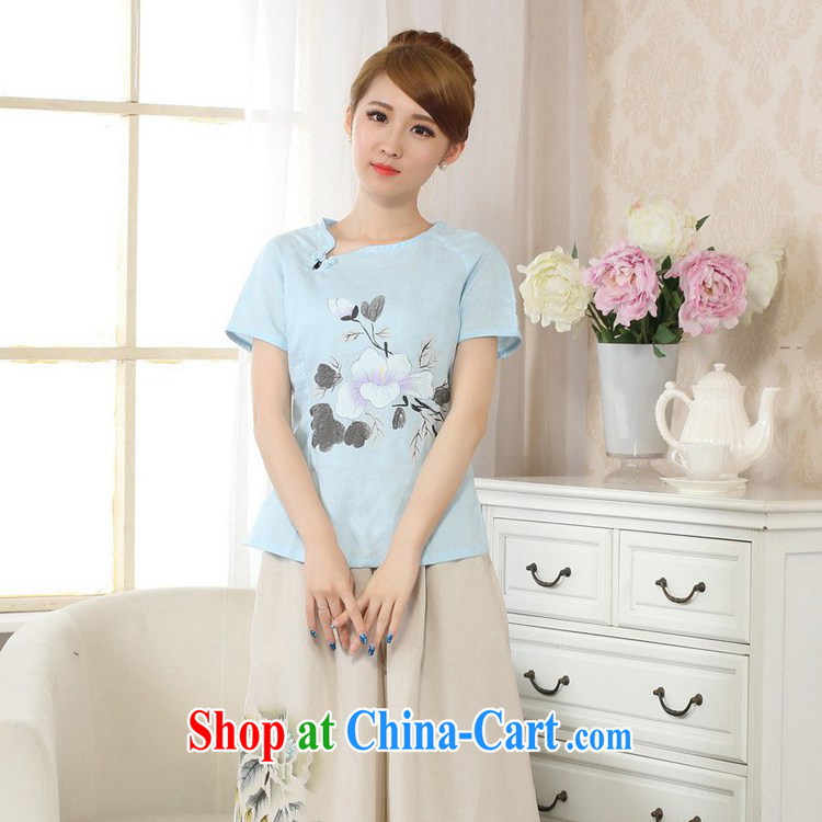 According to fuser new Ethnic Wind women retro improved short-sleeved cotton Ma hand-painted Chinese T-shirt LGD/A #0074 figure 2 XL pictures, price, brand platters! Elections are good character, the national distribution, so why buy now enjoy more preferential! Health