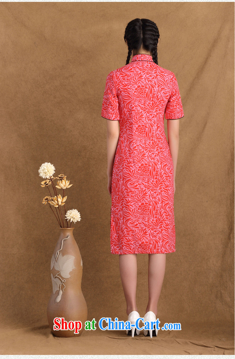 The cross-sectoral extension Elizabeth's new cotton, the Ethnic Wind daily improved cheongsam dress stylish summer dresses skirts, long, ctb QP 247 red 2 XL pictures, price, brand platters! Elections are good character, the national distribution, so why buy now enjoy more preferential! Health