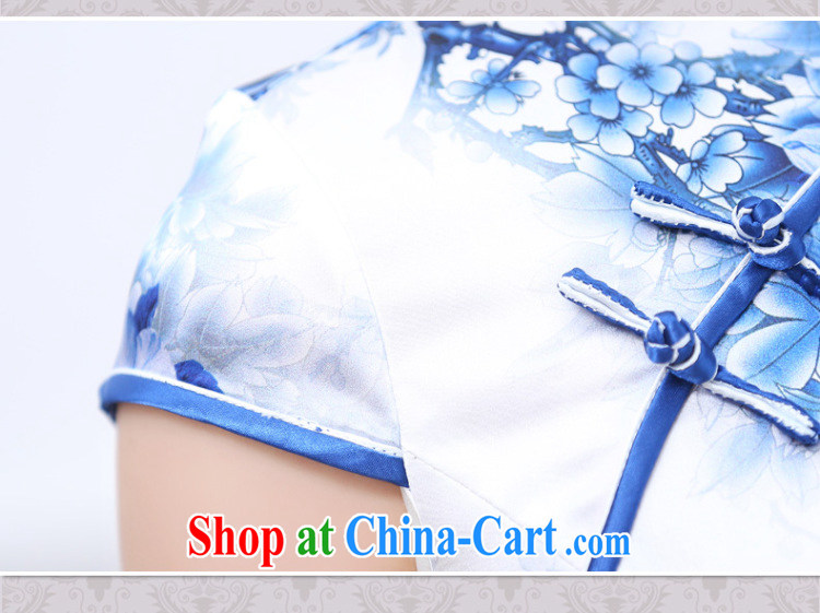 The sub-cabinet 2015 summer new female Silk Cheongsam dress, silk dress short-sleeved stamp floral larger female mom with dress, and lotus pond XL pictures, price, brand platters! Elections are good character, the national distribution, so why buy now enjoy more preferential! Health