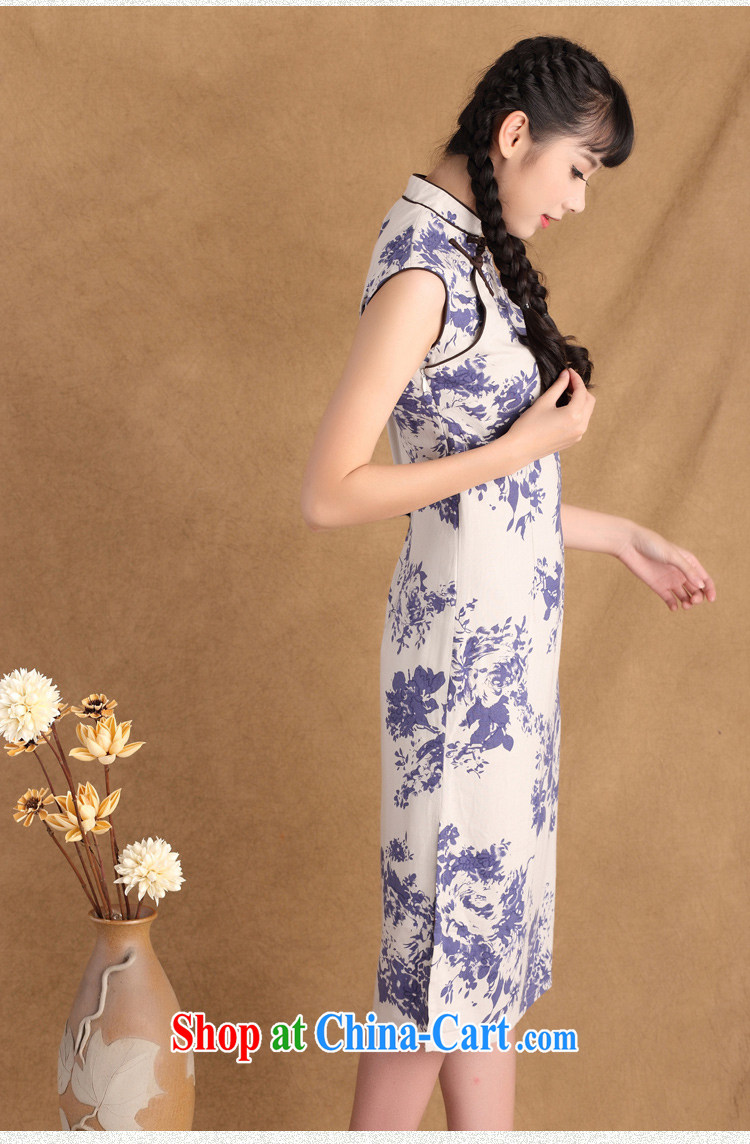 The absence of Elizabeth's extreme 2015 summer sleeveless and for retro Ethnic Wind and stylish cotton in the Commission Long cheongsam dress ctb QP 783 2 XL pictures, price, brand platters! Elections are good character, the national distribution, so why buy now enjoy more preferential! Health