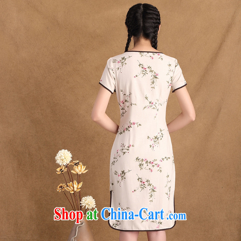 The Yee-sa 2015 spring new ethnic wind antique dresses stylish improved manual tray buckle long cotton the cheongsam dress sz ctb 790 XL, Yee-Windsor, shopping on the Internet