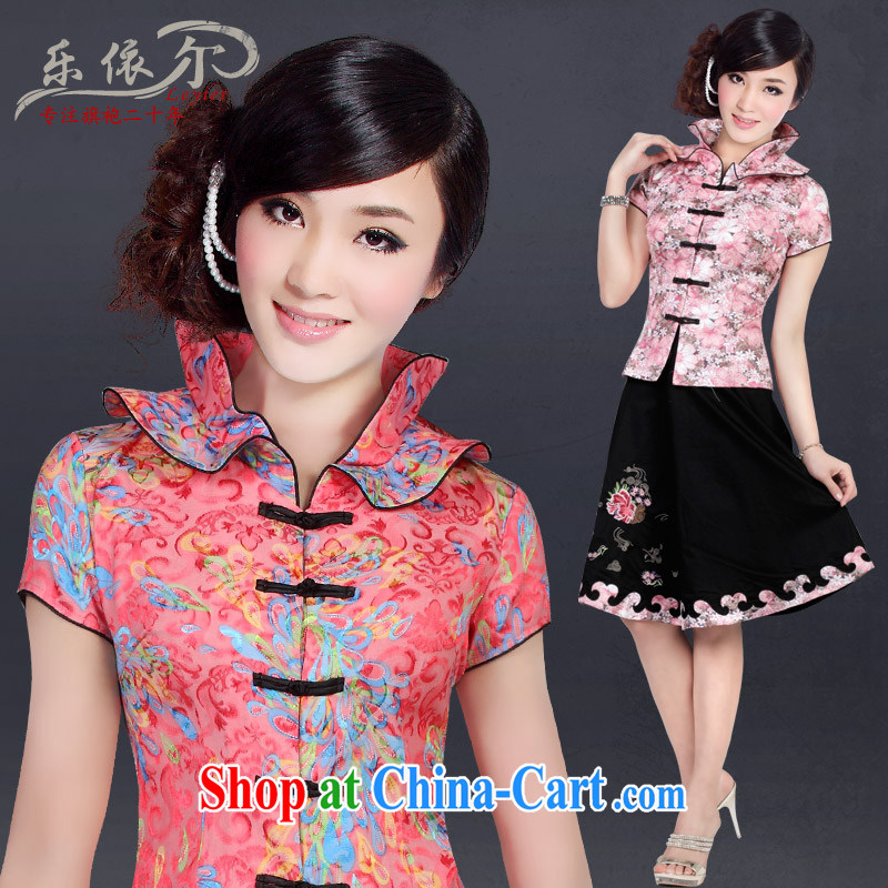 And, in accordance with female short-sleeved Kit summer cultivating Chinese the code, for female Chinese LYE 2817 pink short-sleeve T-shirt + skirt s, and, in accordance with (leyier), shopping on the Internet
