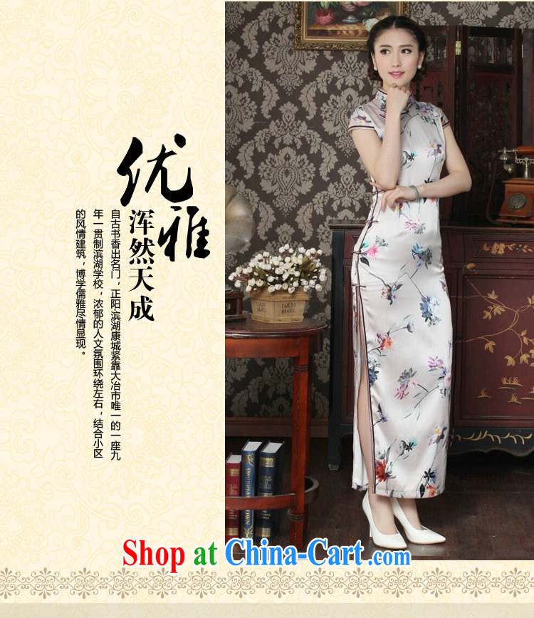 Take the silk long cheongsam Chinese improved, for summer simple robes sauna silk and pink retro dinner long robes and pink 2XL pictures, price, brand platters! Elections are good character, the national distribution, so why buy now enjoy more preferential! Health