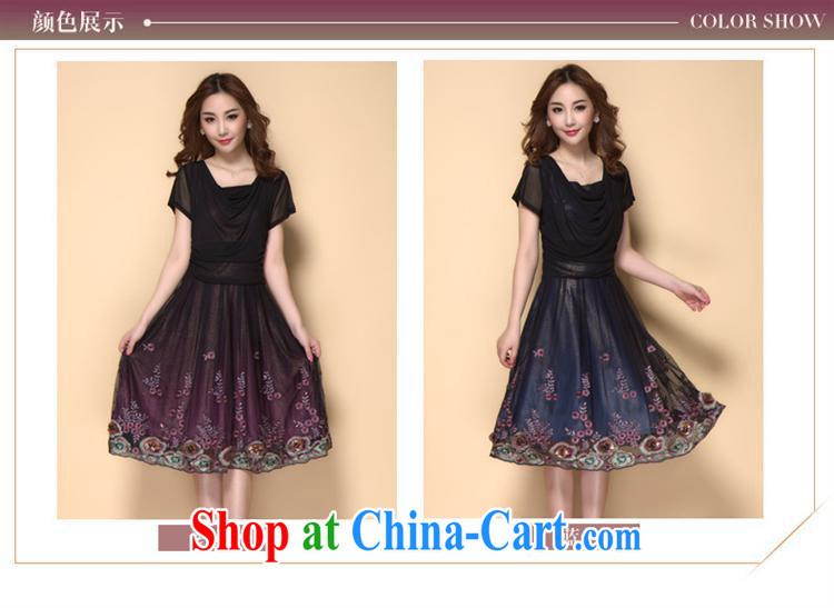 Ya-ting store 2015 spring/summer new, good quality and the embroidery short-sleeved dresses, older mothers with elegant dresses red XXXXL pictures, price, brand platters! Elections are good character, the national distribution, so why buy now enjoy more preferential! Health