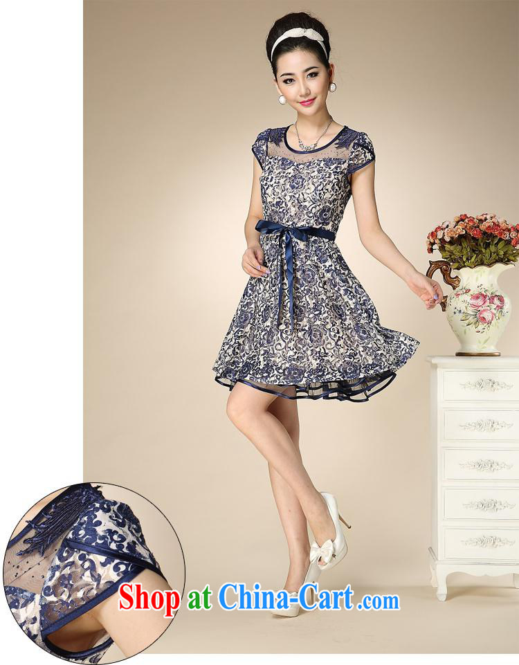 Ya-ting store summer 2015 new middle-aged and older dresses temperament mother load increase, snow-woven dresses picture color 4 XL pictures, price, brand platters! Elections are good character, the national distribution, so why buy now enjoy more preferential! Health