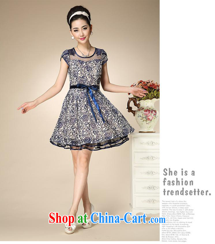 Ya-ting store summer 2015 new middle-aged and older dresses temperament mother load increase, snow-woven dresses picture color 4 XL pictures, price, brand platters! Elections are good character, the national distribution, so why buy now enjoy more preferential! Health