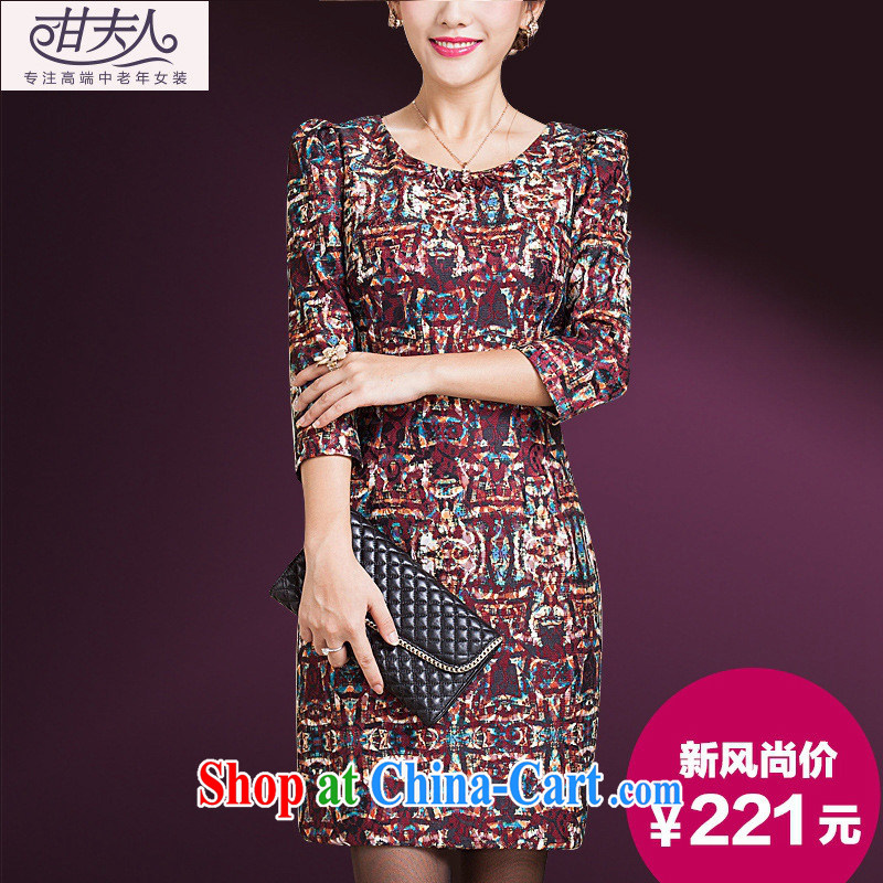Ya-ting store dresses spring, older elegance beauty larger female MOM pack and dress suit 3 XL _180 100 A_