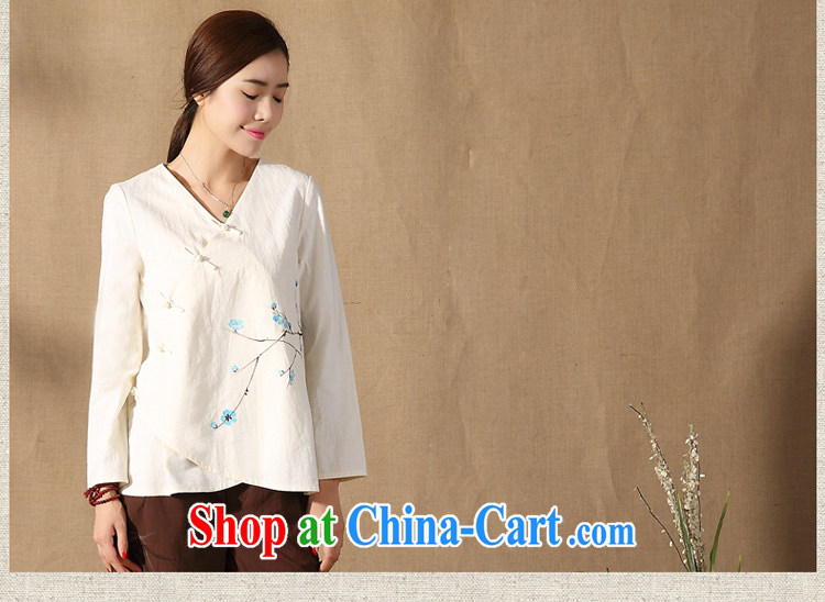 Mr Henry Tang, Id al-Fitr 2015 female-tang with T-shirt spring new long-sleeved Ethnic Wind improved Han-apricot XXL pre-sale pictures, price, brand platters! Elections are good character, the national distribution, so why buy now enjoy more preferential! Health