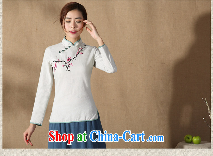 Mr Henry Tang, Ramadan 2015 spring new cotton the Chinese Chinese, Ms. Shen Long-sleeved improved Han-robes T-shirt light gray XL pre-sale pictures, price, brand platters! Elections are good character, the national distribution, so why buy now enjoy more preferential! Health